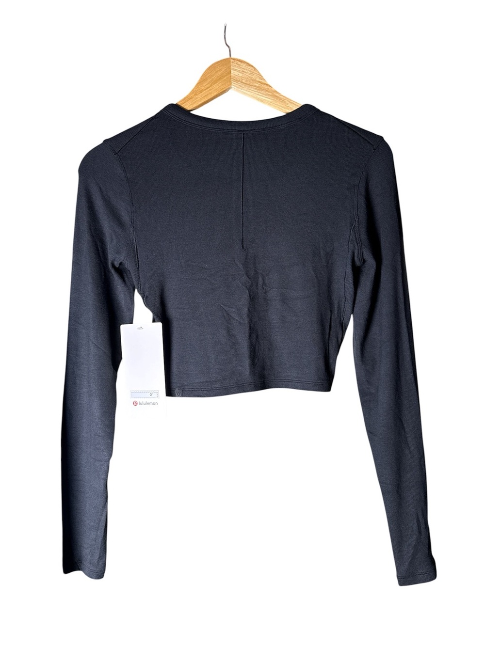 NWT lululemon Hold Tight Long Sleeve *Jewelled Black Size 6 - Picture 3 of 3